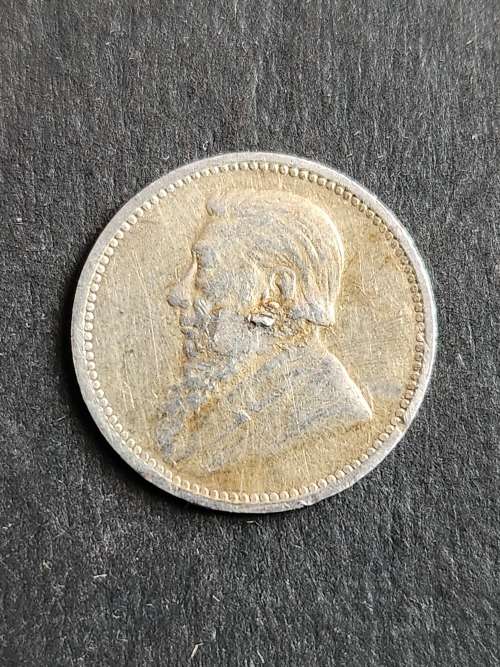 ZAR Threepence 1896 (Filler coin) - as per photograph