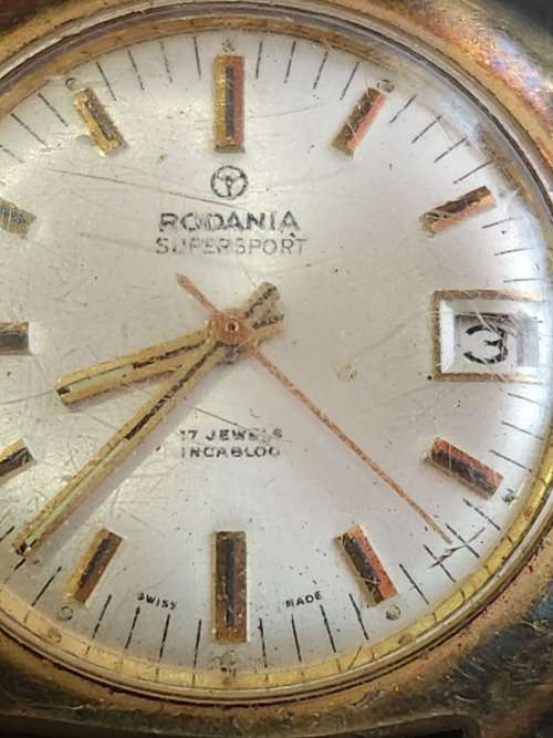 Vintage Radania Supersport 17 Jewels Incablock Swissmade Mechanical Watch (not working) - as per pho
