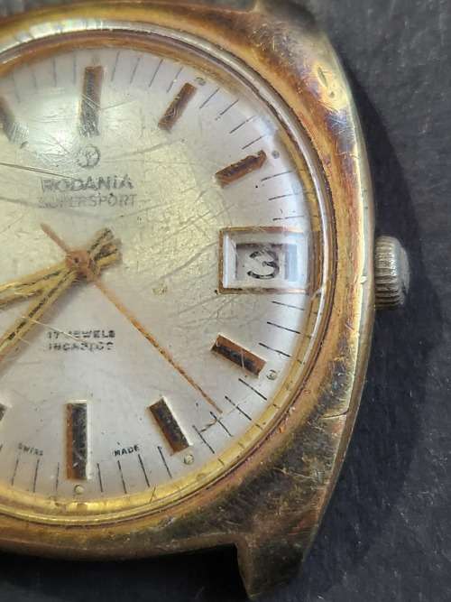 Vintage Radania Supersport 17 Jewels Incablock Swissmade Mechanical Watch (not working) - as per pho