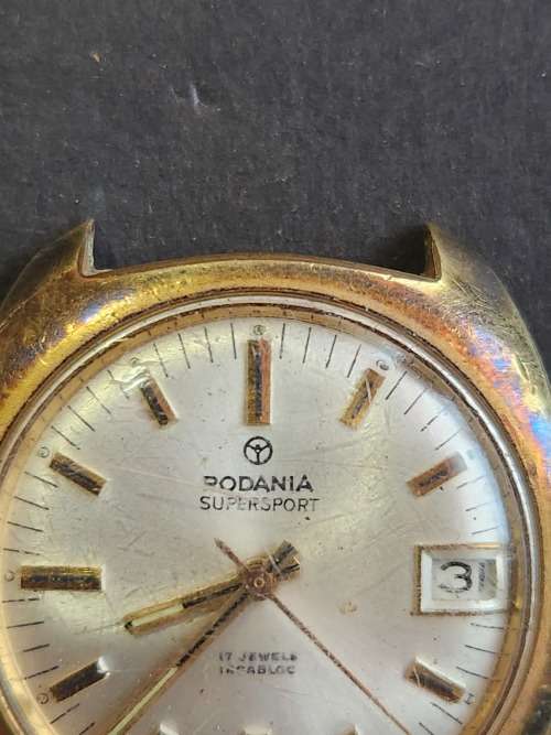 Vintage Radania Supersport 17 Jewels Incablock Swissmade Mechanical Watch (not working) - as per pho