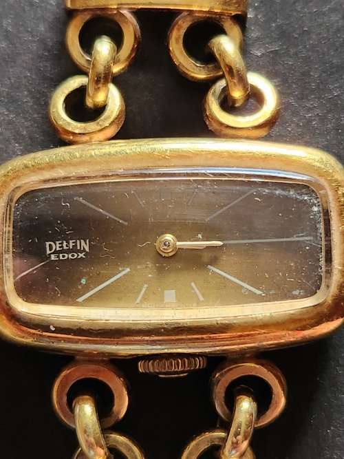 Vintage Ladies Delfin Watch (runs/stops) needs to be serviced - as per photograph