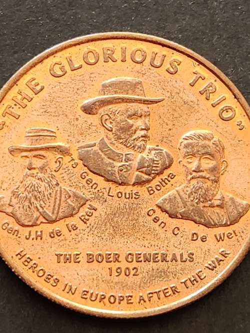 The Anglo Boer War 1899-1902 Copper Medallion (GRC) 35mm x35mm - as per photograph
