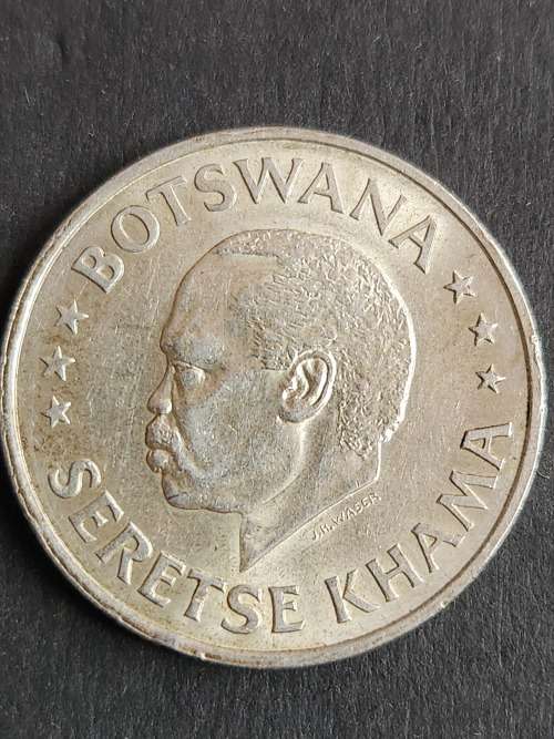 Botswana 50 Cents 1966 (Independence) Silver- as per photograph