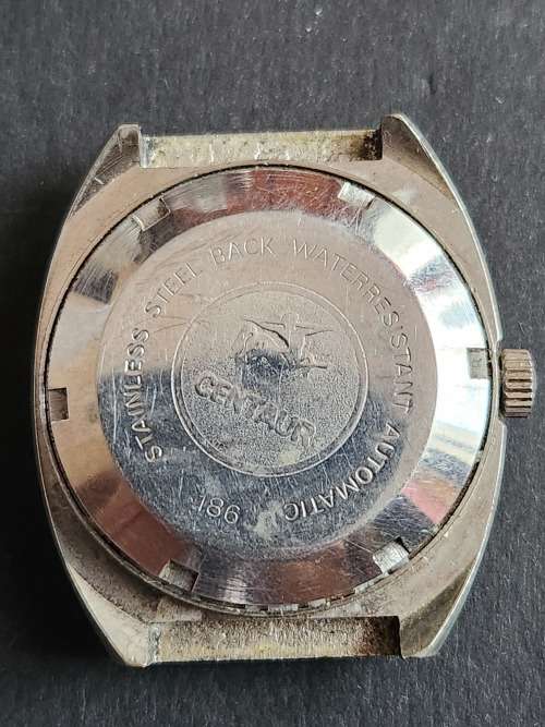 Vintage Centauer Automatic Men`s Wrist Watch (nice condition) not working- as per photograph