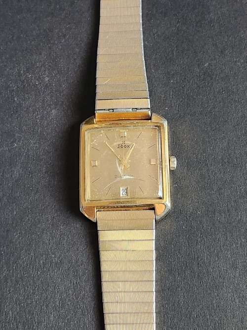 Vintage Men`s Edox Diamatic Swiss made Watch- as per photograph