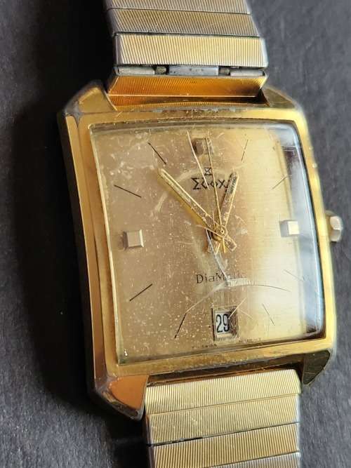 Vintage Men`s Edox Diamatic Swiss made Watch- as per photograph