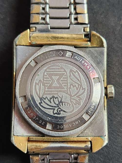 Vintage Men`s Edox Diamatic Swiss made Watch- as per photograph