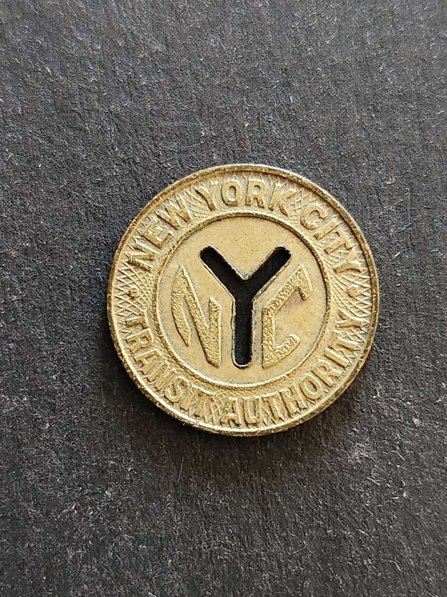 New York City Tram Token - good for one fare - as per photograph