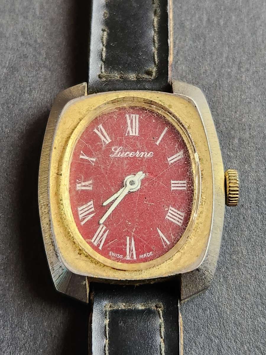 Lucerne Swiss made Mechanical Ladies Wrist Watch (not working) - as per photograph