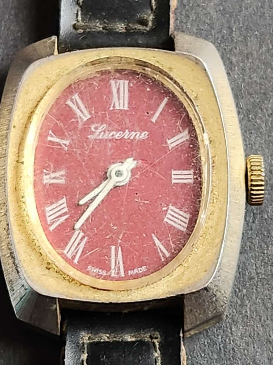 Lucerne Swiss made Mechanical Ladies Wrist Watch (not working) - as per photograph
