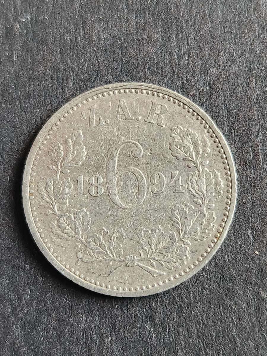 ZAR Sixpence 1894 - as per photograph