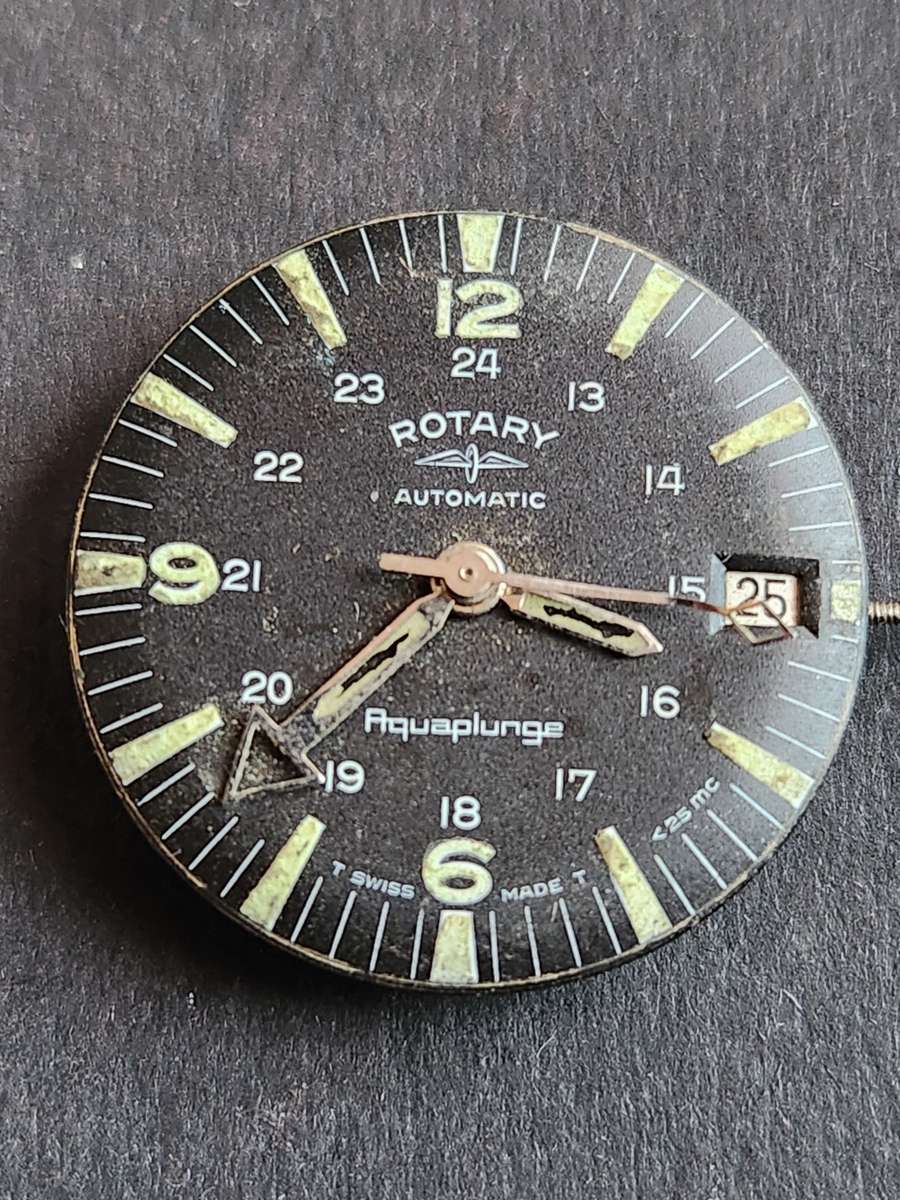 Vintage Rotary Automatic Aquaplunge Movement (not working) - as per photograph