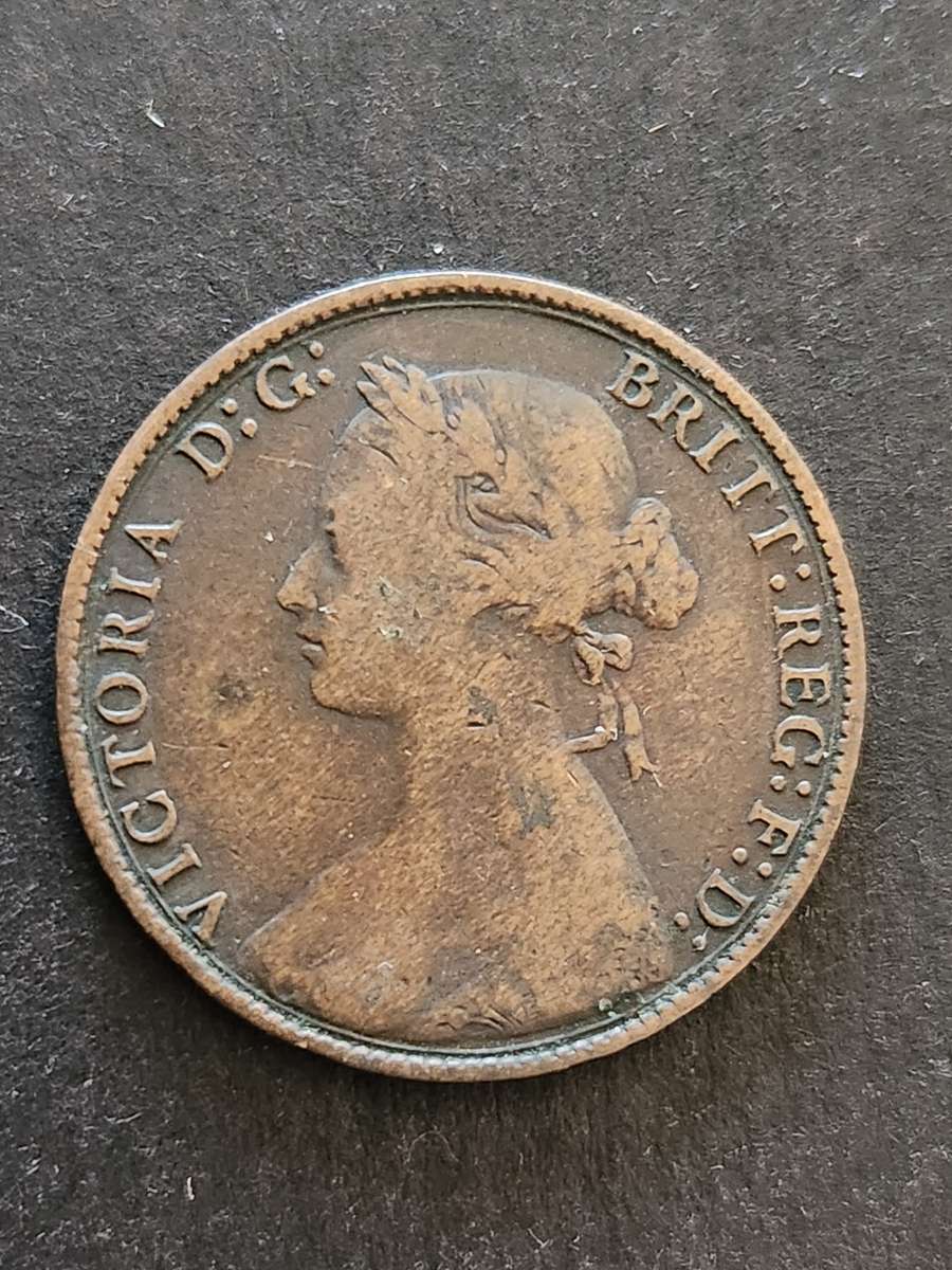 UK 1/2 Penny 1875 - as per photograph