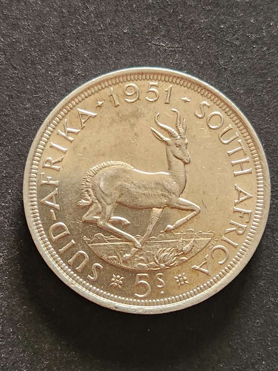 Union 5 Shillings 1951 - as per photograph
