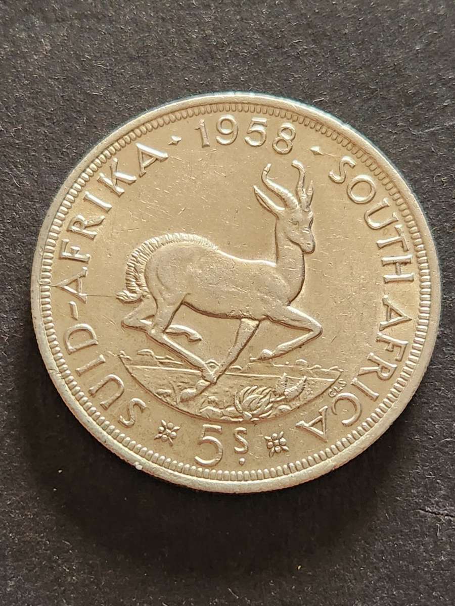 Union 5 Shillings 1958 - as per photograph