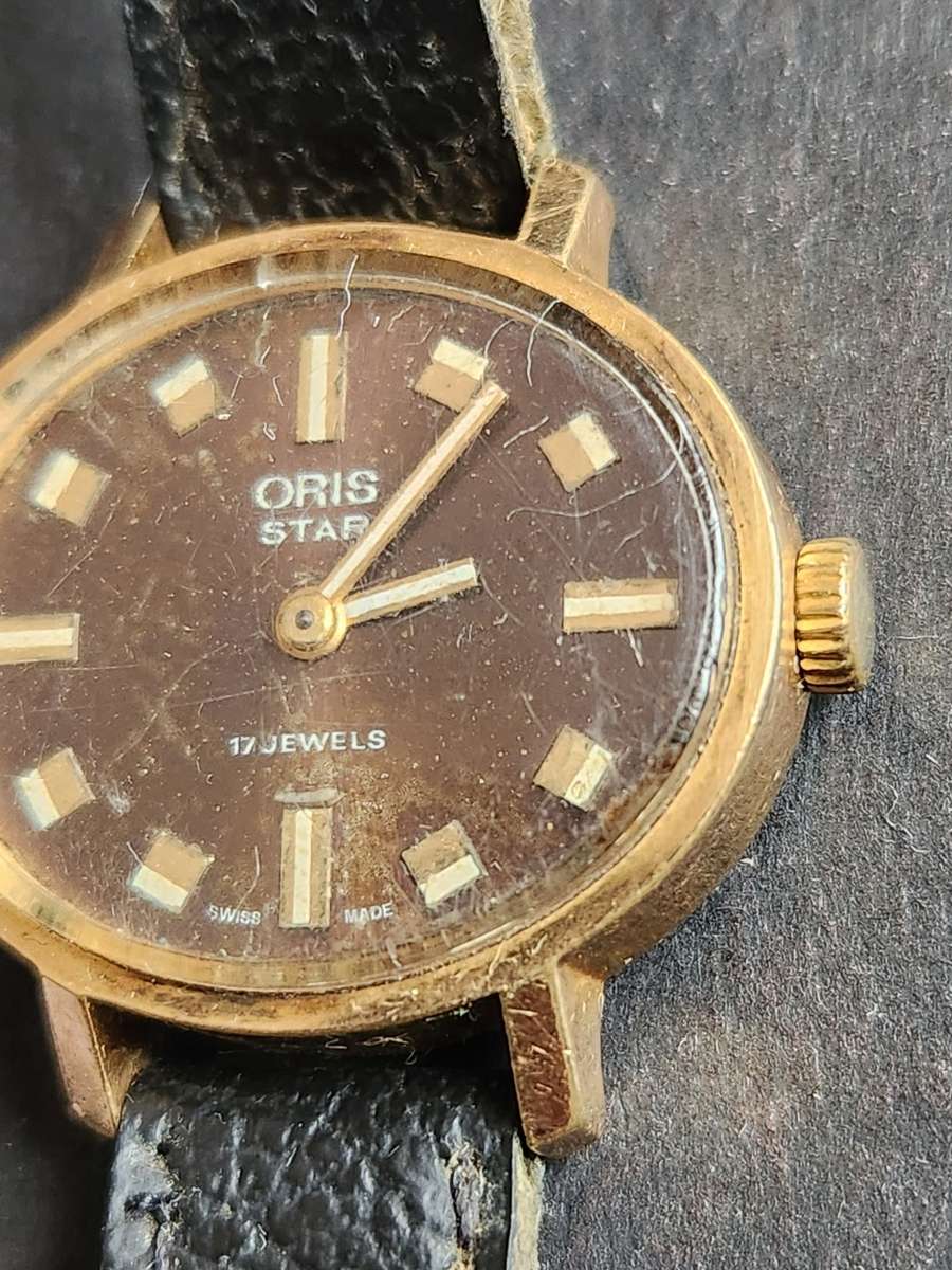 Vintage Oris Star 17 Jewels Swiss made Ladies Wrist Watch 10 Microns (not working) - as per photo