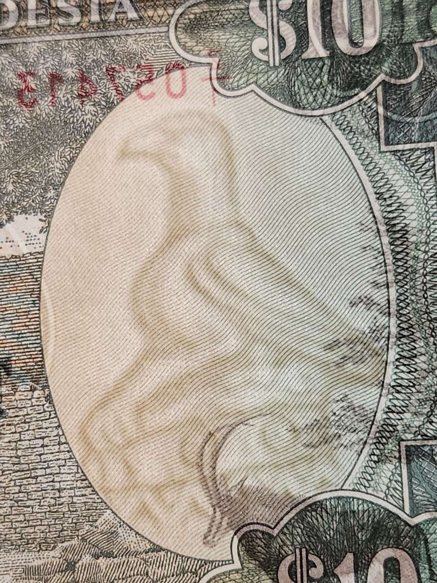 Reserve Bank of Rhodesia 10 Dollars Salisbury 2 January 1979 (Bird Watermark) - nice condition