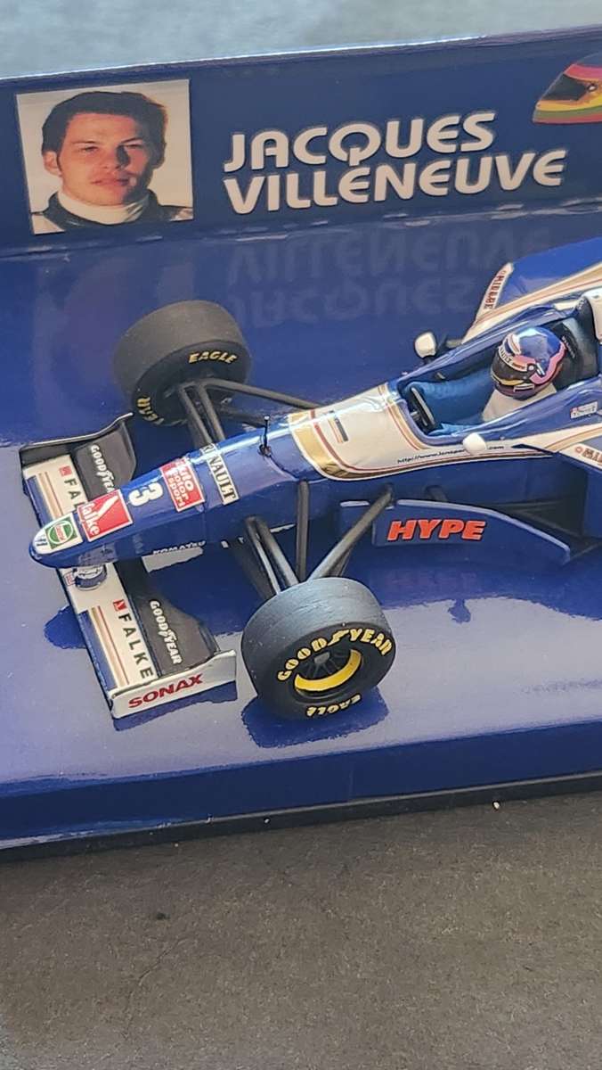 Paul`s Model Art Mini Champs Williams Renault 1997 Launch Version J. Villeneuve 1:43 - as per photo