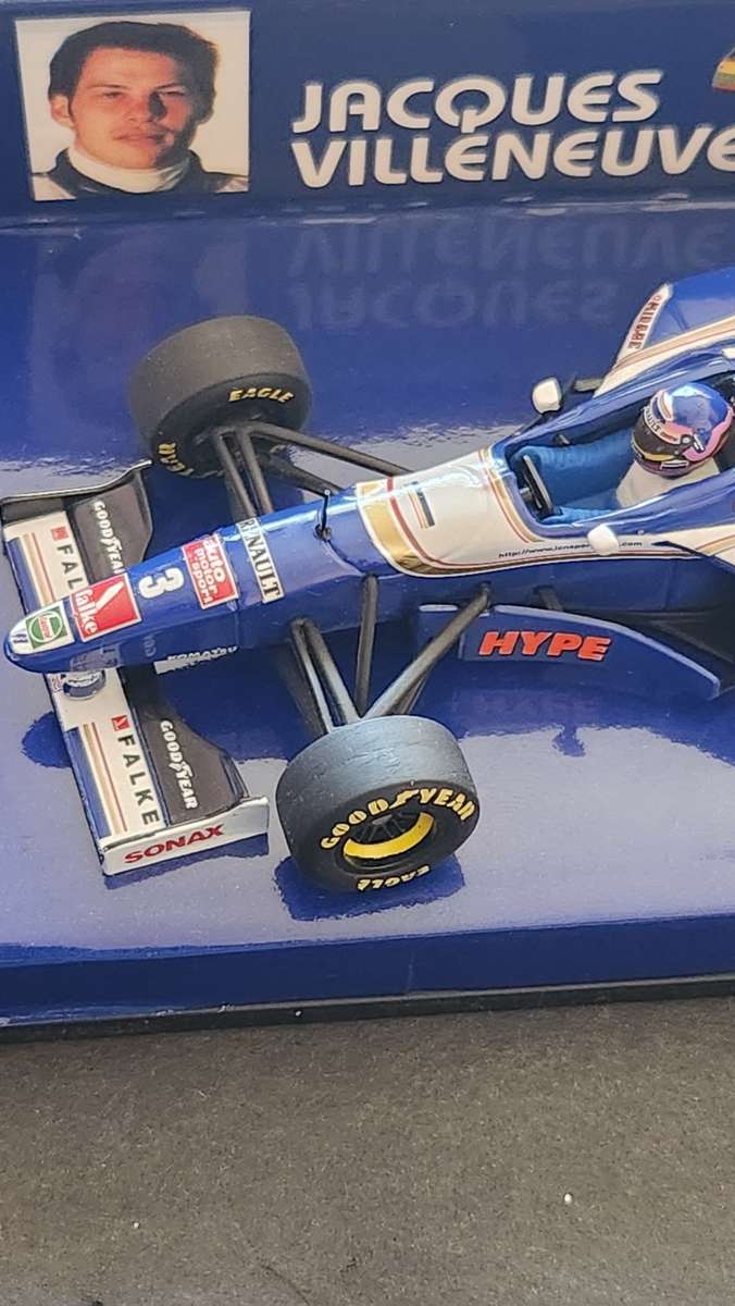 Paul`s Model Art Mini Champs Williams Renault 1997 Launch Version J. Villeneuve 1:43 - as per photo