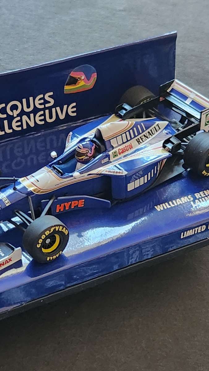 Paul`s Model Art Mini Champs Williams Renault 1997 Launch Version J. Villeneuve 1:43 - as per photo