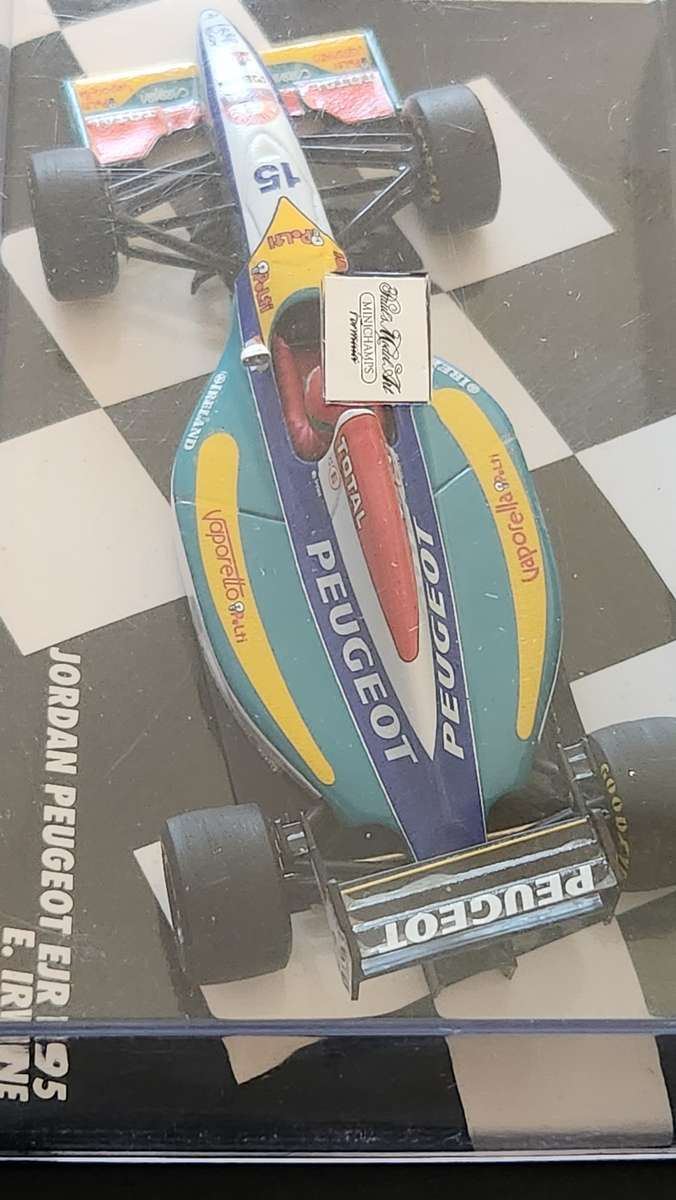 Paul`s Model Art Mini Champs Jordon Peugeot EJR 195 E. Irvine 1:43 - as per photo