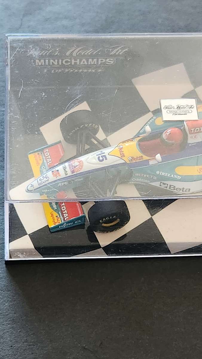 Paul`s Model Art Mini Champs Jordon Peugeot EJR 195 E. Irvine 1:43 - as per photo