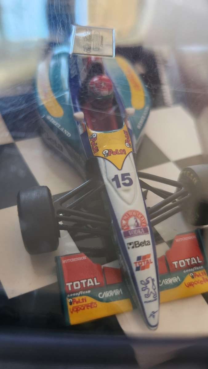 Paul`s Model Art Mini Champs Jordon Peugeot EJR 195 E. Irvine 1:43 - as per photo