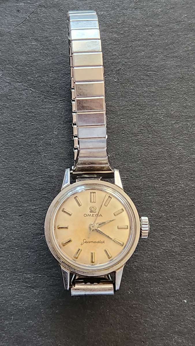 Vintage Ladies Omega Seamaster Wrist Watch (not working) - as per photograph
