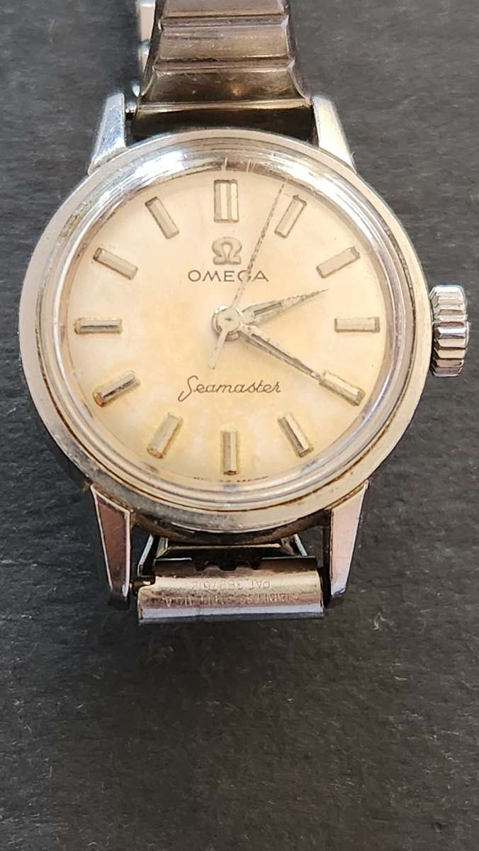 Vintage Ladies Omega Seamaster Wrist Watch (not working) - as per photograph