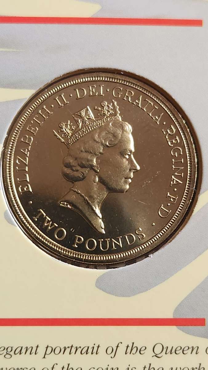 1995 UK Brilliant Uncirculated Second World War £2 Coin (in Peace Goodwill) - as per photograph