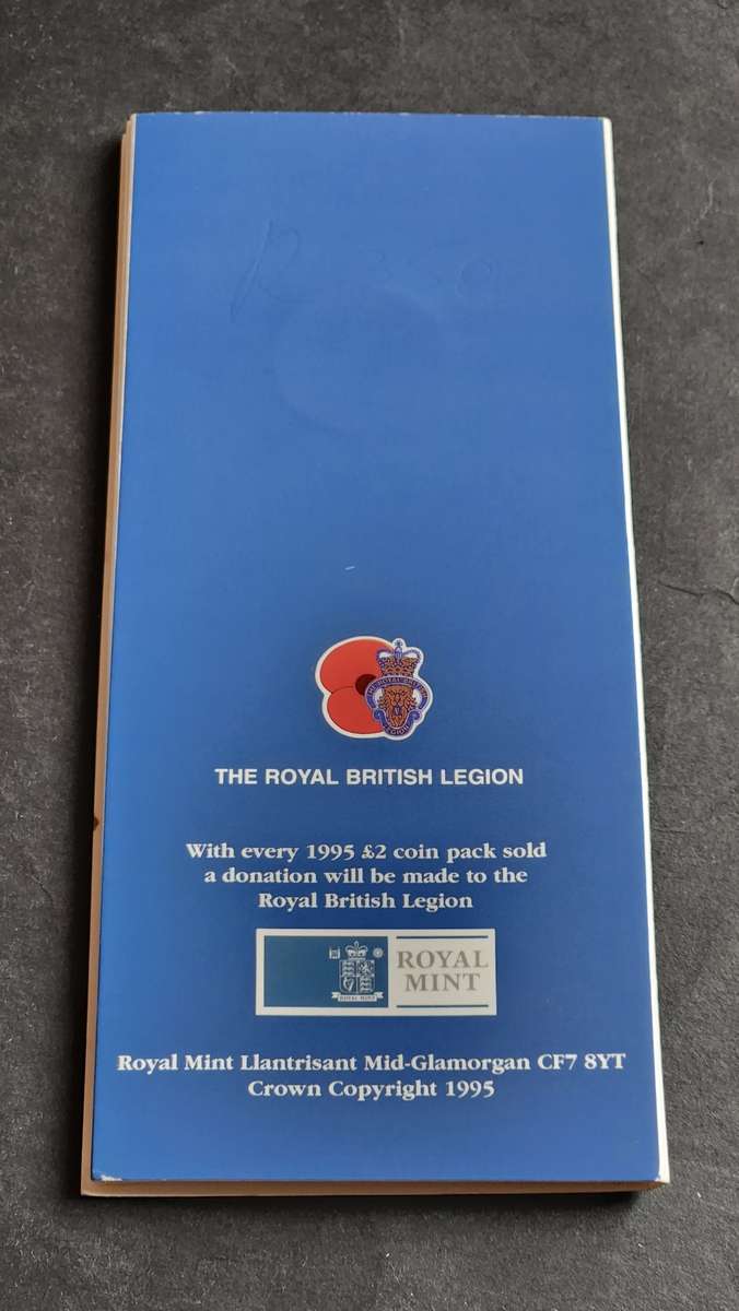 1995 UK Brilliant Uncirculated Second World War £2 Coin (in Peace Goodwill) - as per photograph