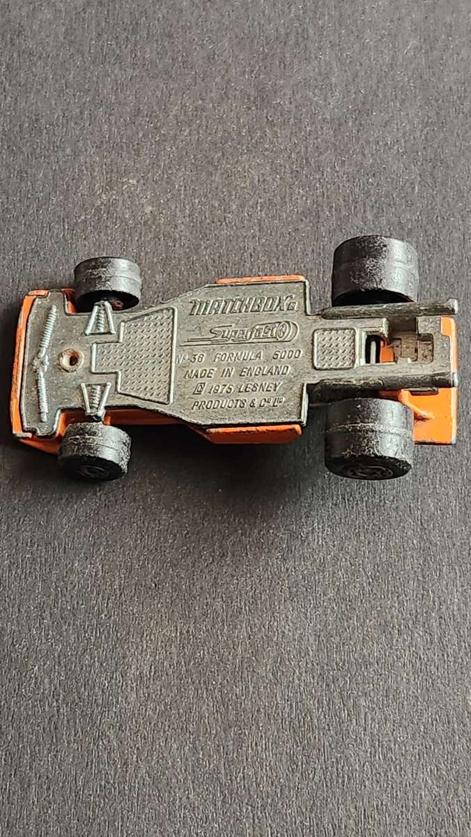 Matchbox no. 36 Formula 5000 made in England 1975 Lesney Produts & Co. - as per photograph