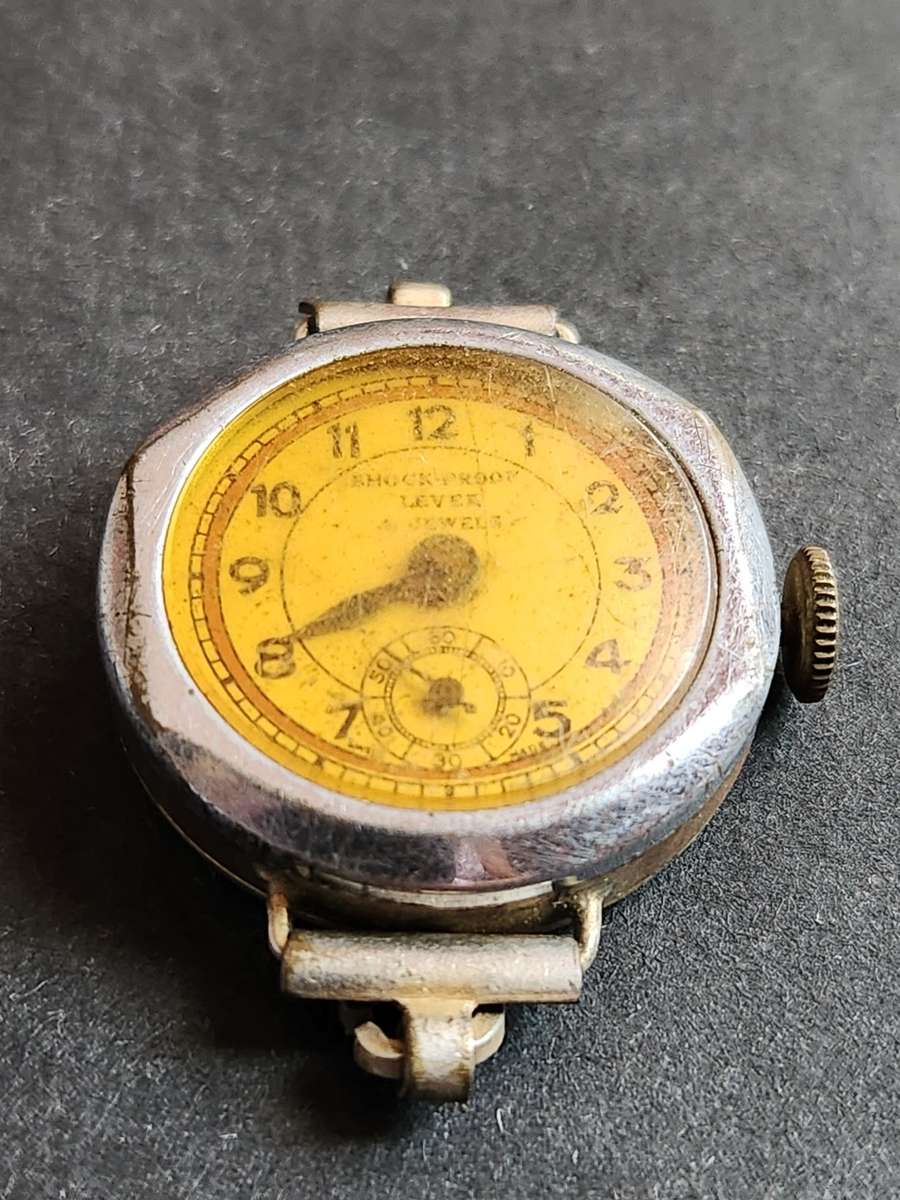 Vintage Shock Proof Lever 4 Jewels Ladies Watch (not working) Swiss made - as per photograph