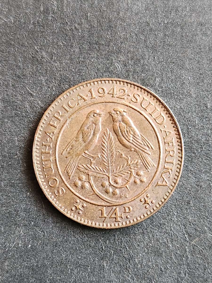 Union Farthing 1942 - as per photograph
