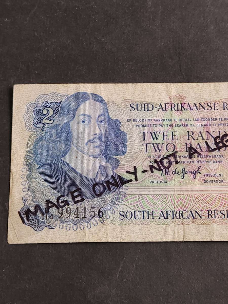 TW de Jongh Two Rand 3rd issue 1976 A/E - as per photograph