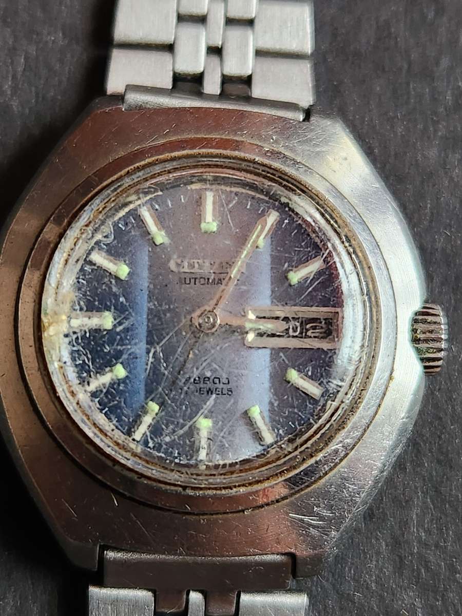 Vintage Ladies Citizen Automatic 28800 17 Jewels Mechanical Wrist Watch (not working)