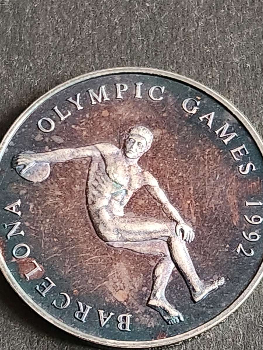 Barcelona Olympics 1992 Silver Medallion 20.1 grams .999 Silver (SA Returns to the Olympics)