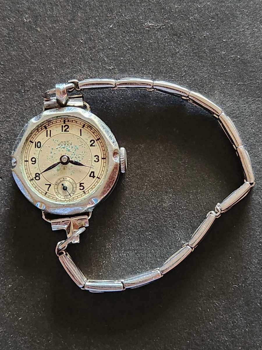 Vintage Ladies Van Buren Mechanical Wrist Watch (not working) - missing glass