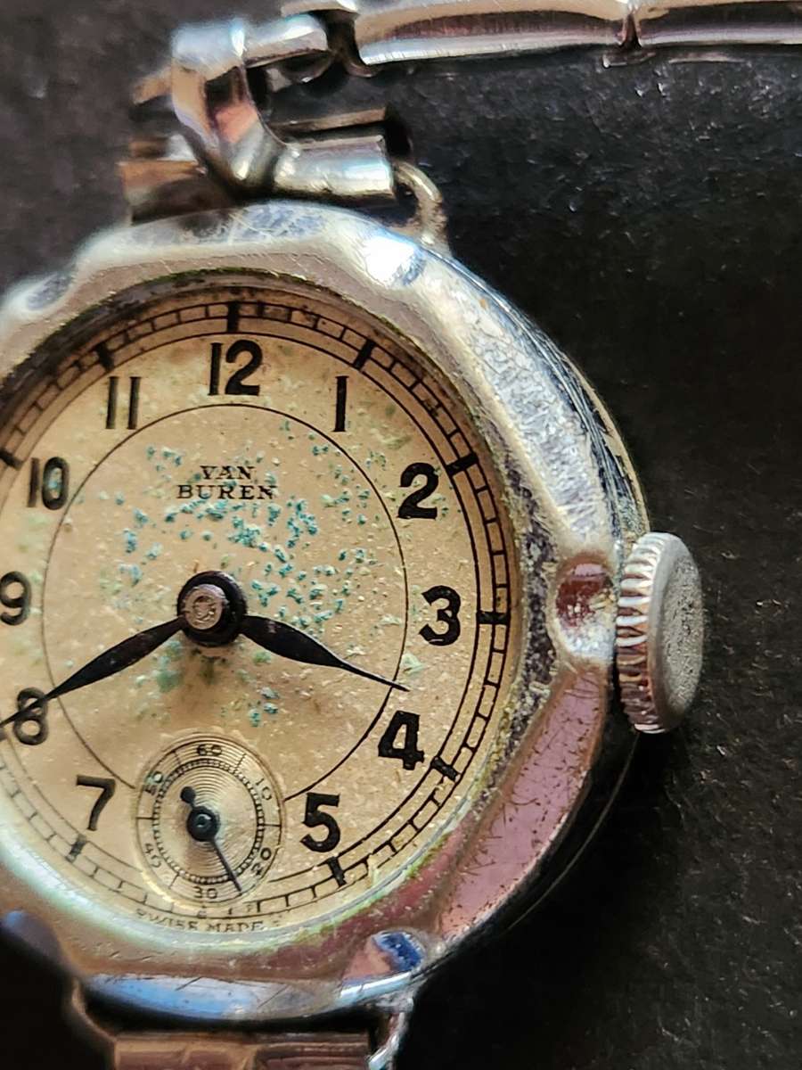 Vintage Ladies Van Buren Mechanical Wrist Watch (not working) - missing glass