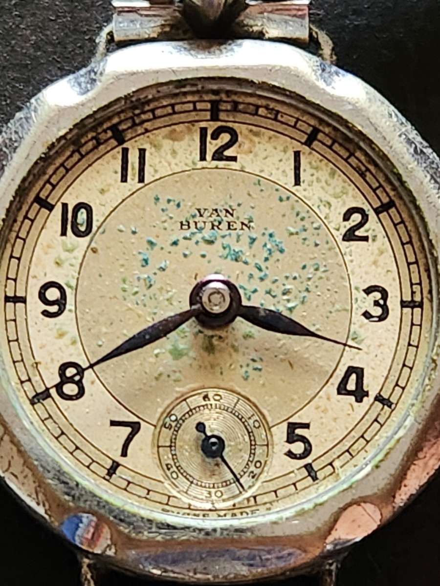 Vintage Ladies Van Buren Mechanical Wrist Watch (not working) - missing glass