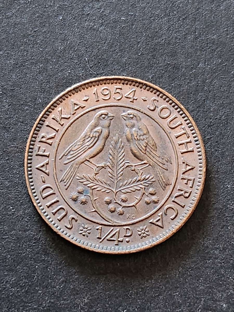 Union Farthing 1954 - as per photograph