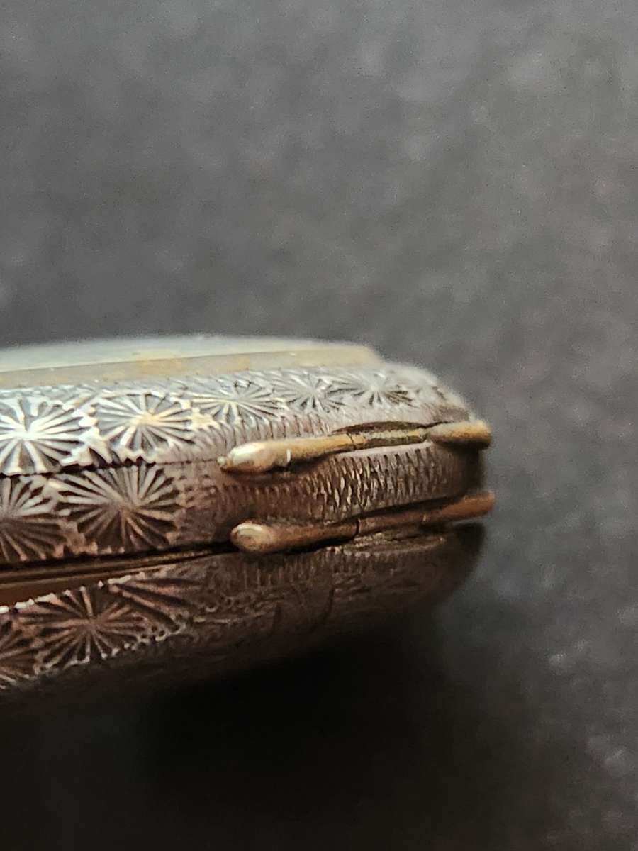 Silver Pocket Watch Stamp .935 - (missing winder , enamel dial) not working- as per photograph