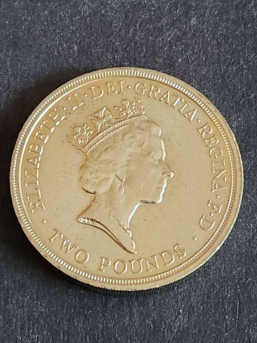 UK 2 Pounds Tercentenary of the Bill of Rights 1689-1989 UNC - as per photograph