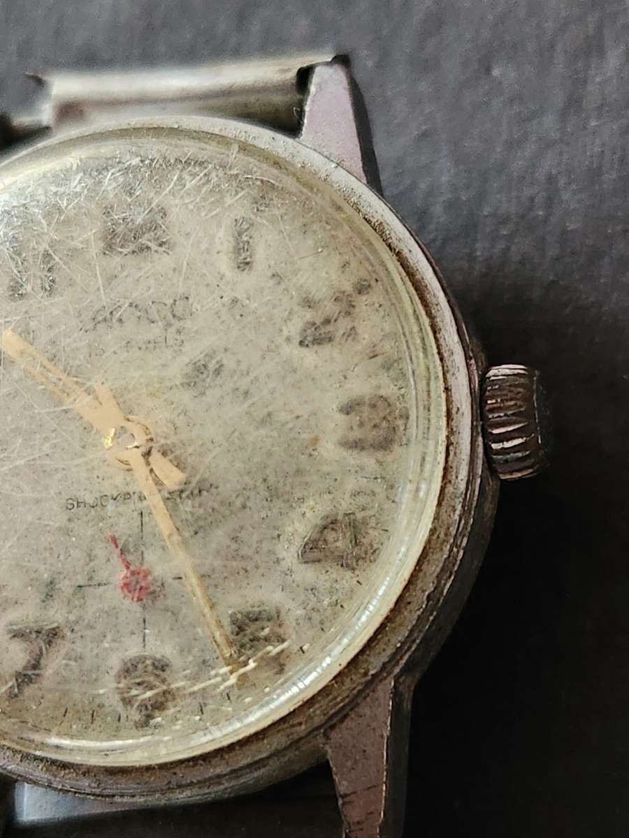 Vintage Men`s Lanco 15 Jewels Shock Proof Wrist Watch (not working)