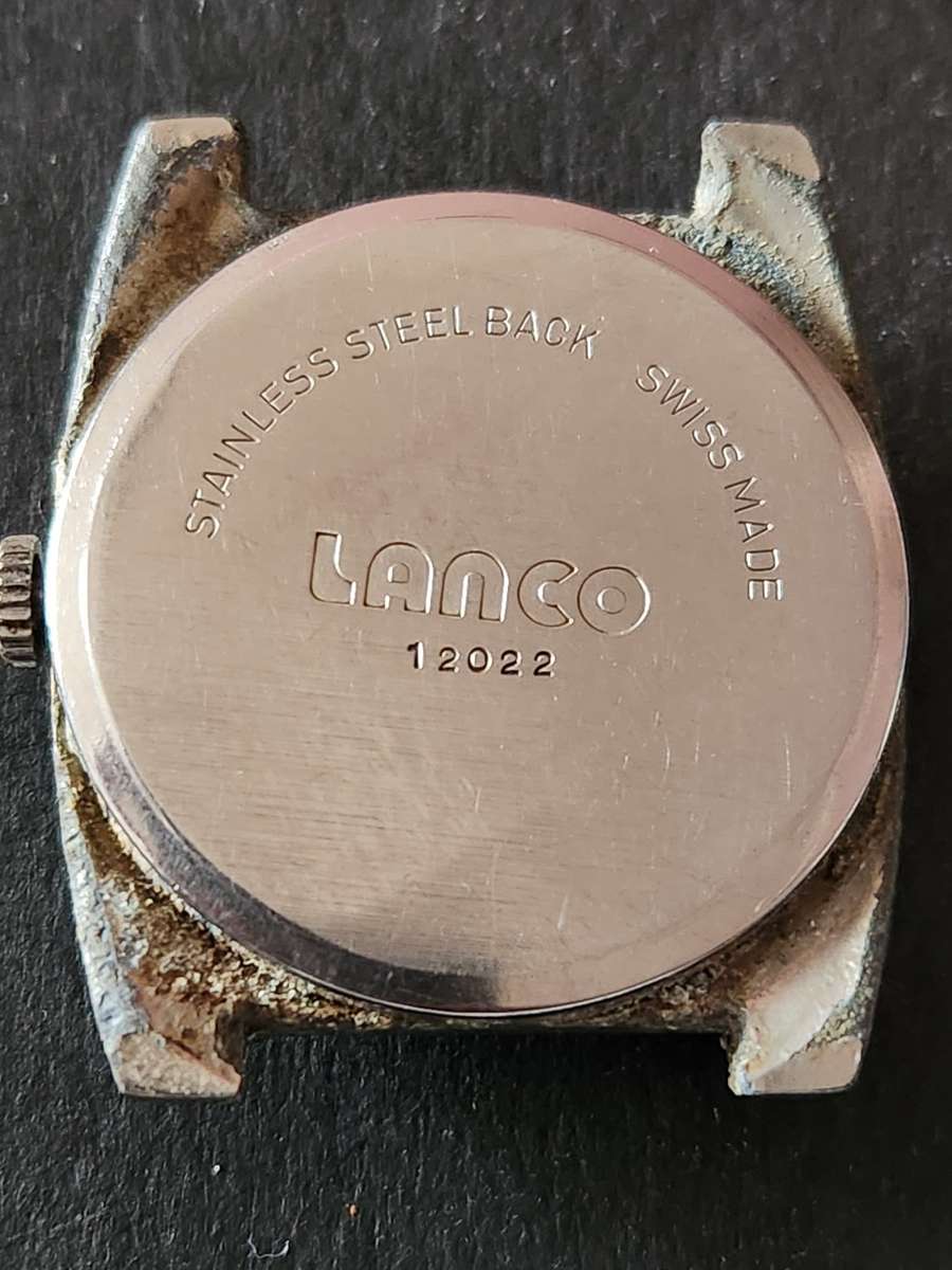 Vintage Lanco Sport 17 Jewels Shock Resistant Mechanical Wrist Watch (not working) - as per photo