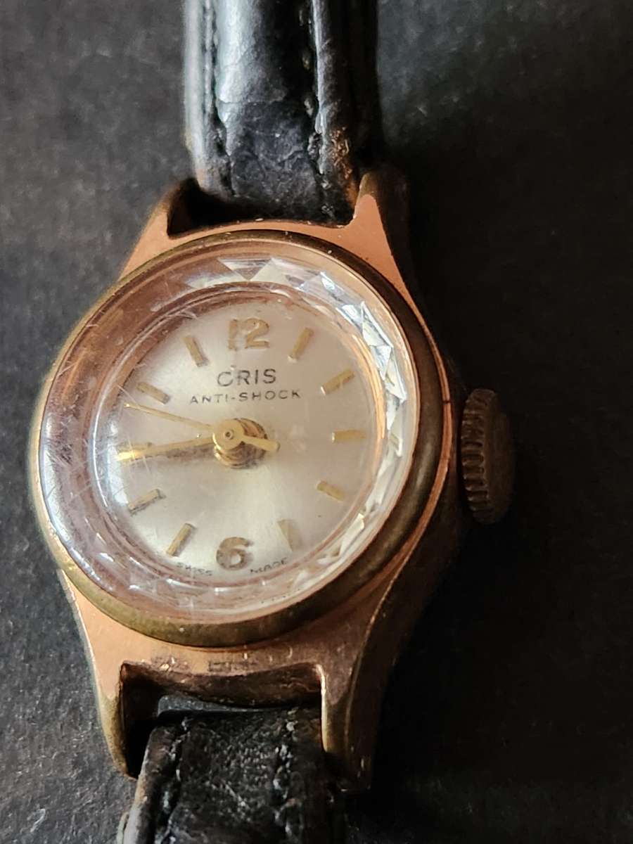 Vintage Ladies Oris Antishock Swiss made Mechanical Wrist Watch (10 microns) not working