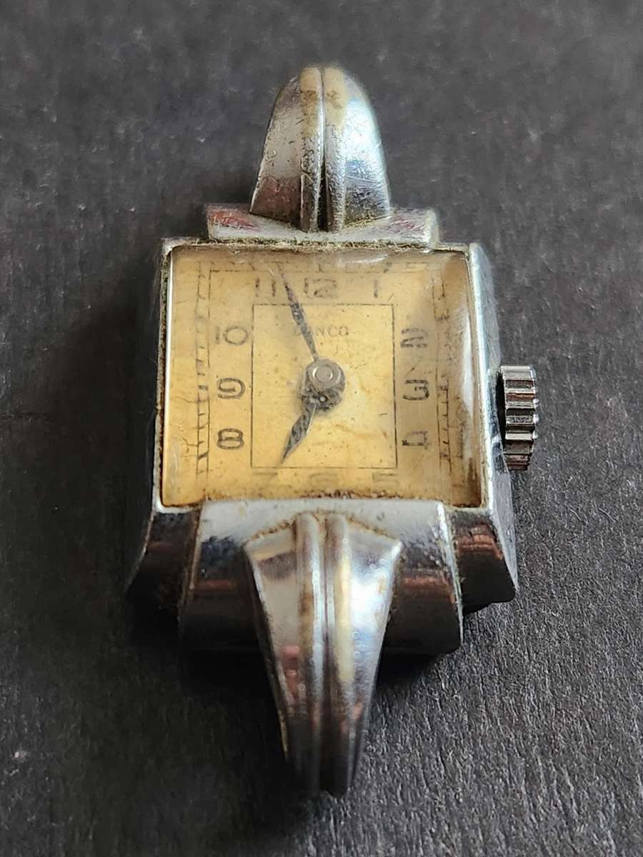 Vintage Ladies Lanco Mechanical Wrist Watch (runs on/off) needs to be serviced- as per photograph