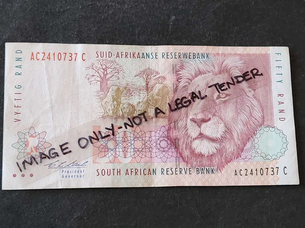 CL Stals Fifty Rand 2nd Issue Note (nice condition) - as per photograph