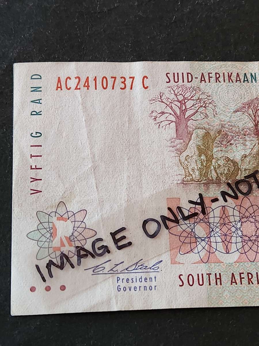 CL Stals Fifty Rand 2nd Issue Note (nice condition) - as per photograph