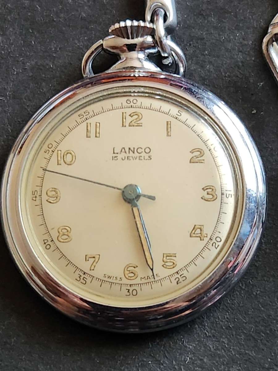 Lanco 15 Jewels Mechanical Ladies Fob Watch Swissmade(working) - as per photograph